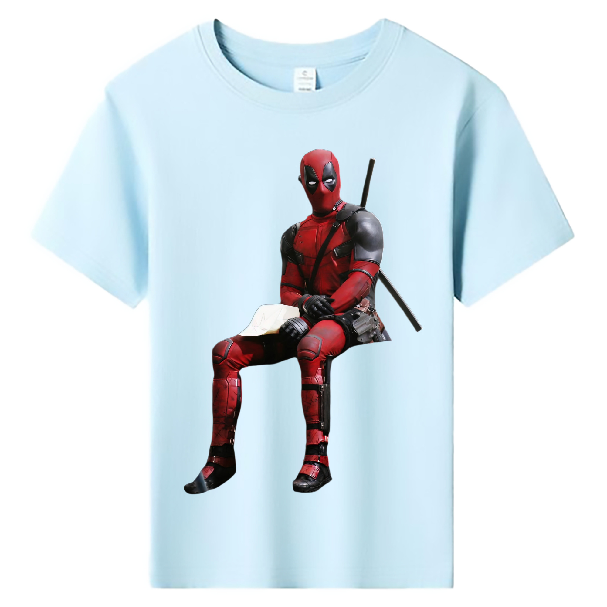 （画像用） Deadpool デッドプール 綿100％キッズTシャツ（フロントプリント）